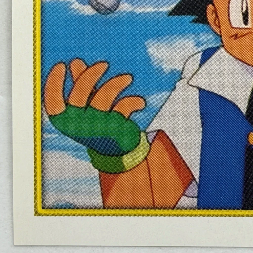 Pokemon Ash Ketchum Merlin Sticker 2000 Nintendo Merlin Collections #10 Vintage